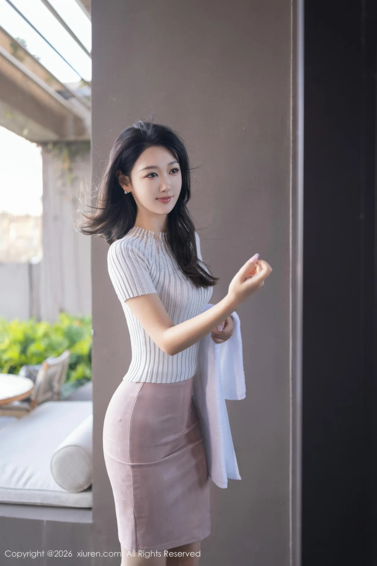 XiuRen 秀人 No.11195 唐安琪 粉色内衣诱人肉色丝袜 - 6