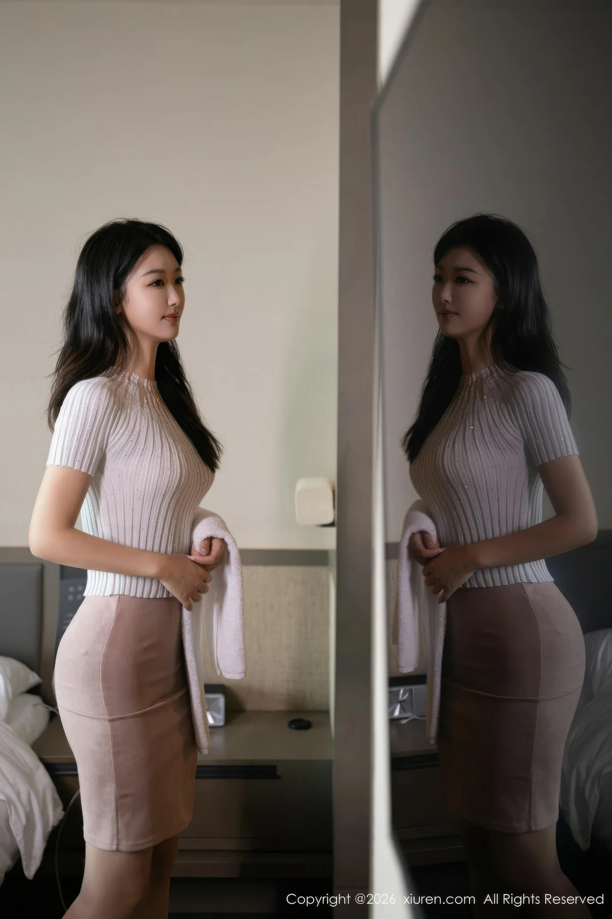 XiuRen 秀人 No.11195 唐安琪 粉色内衣诱人肉色丝袜 - 3