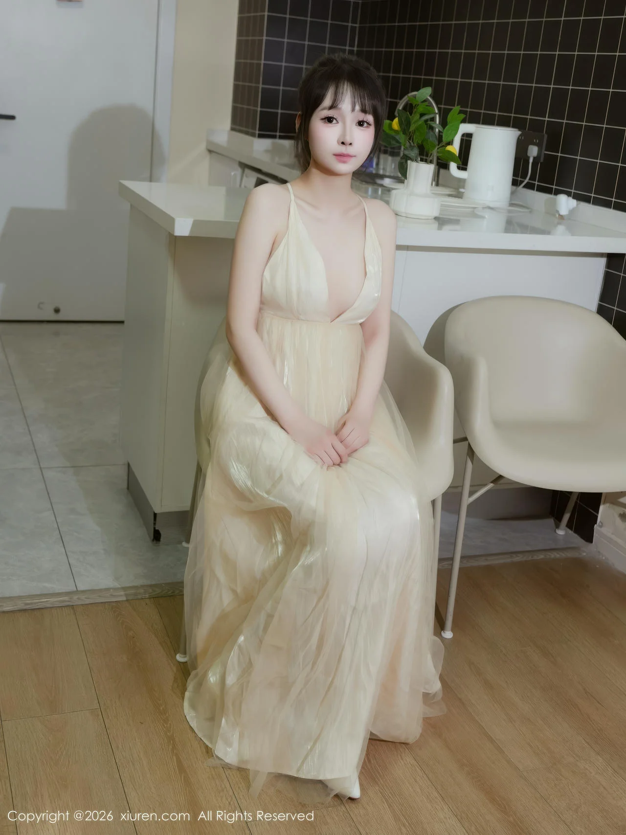 XiuRen 秀人 No.11196 沈蜜儿 少女黄色连衣裙白丝 - 10