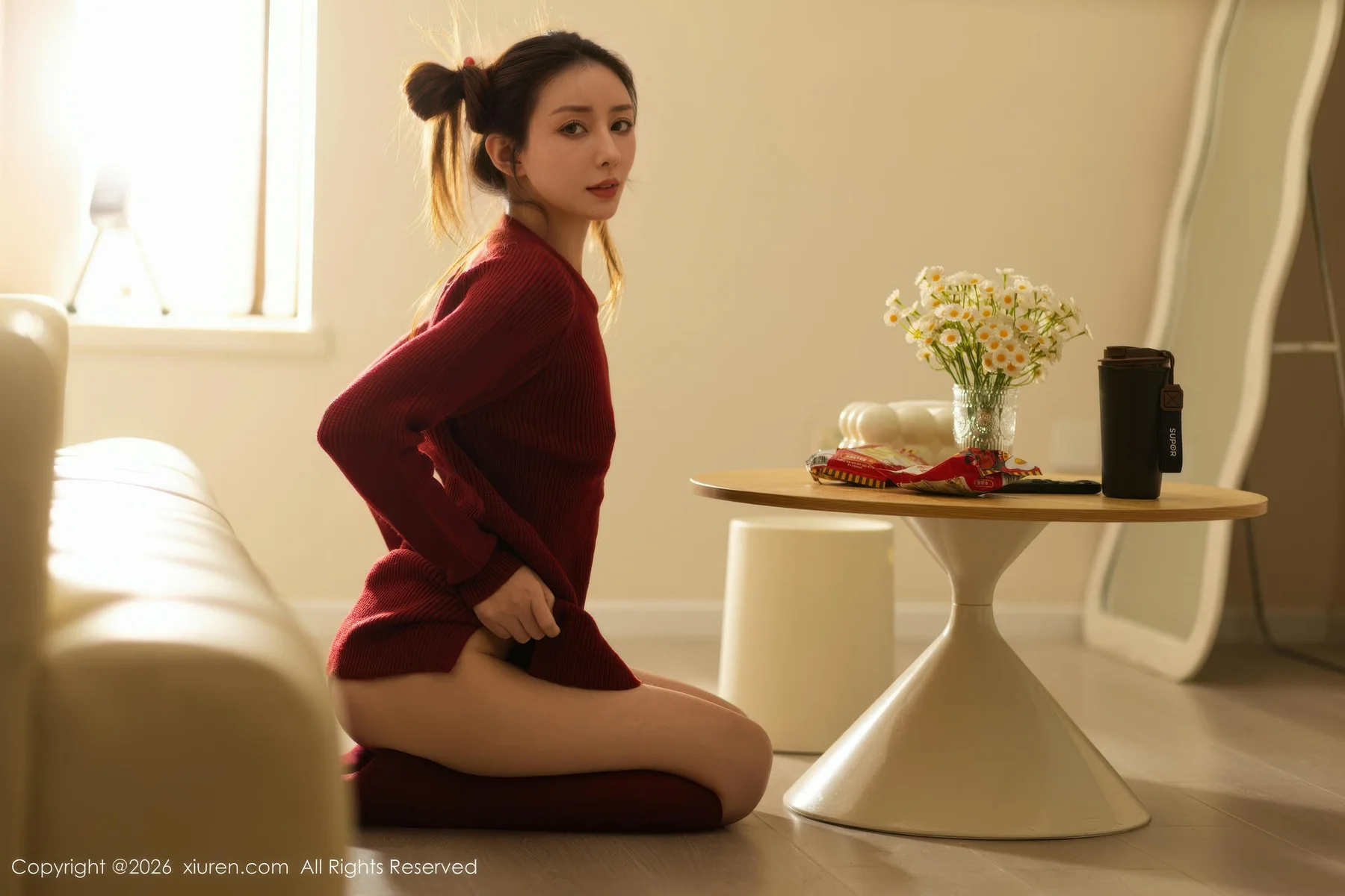 XiuRen 秀人 No.11198 悦兮 深色毛衣美腿丝袜 - 9