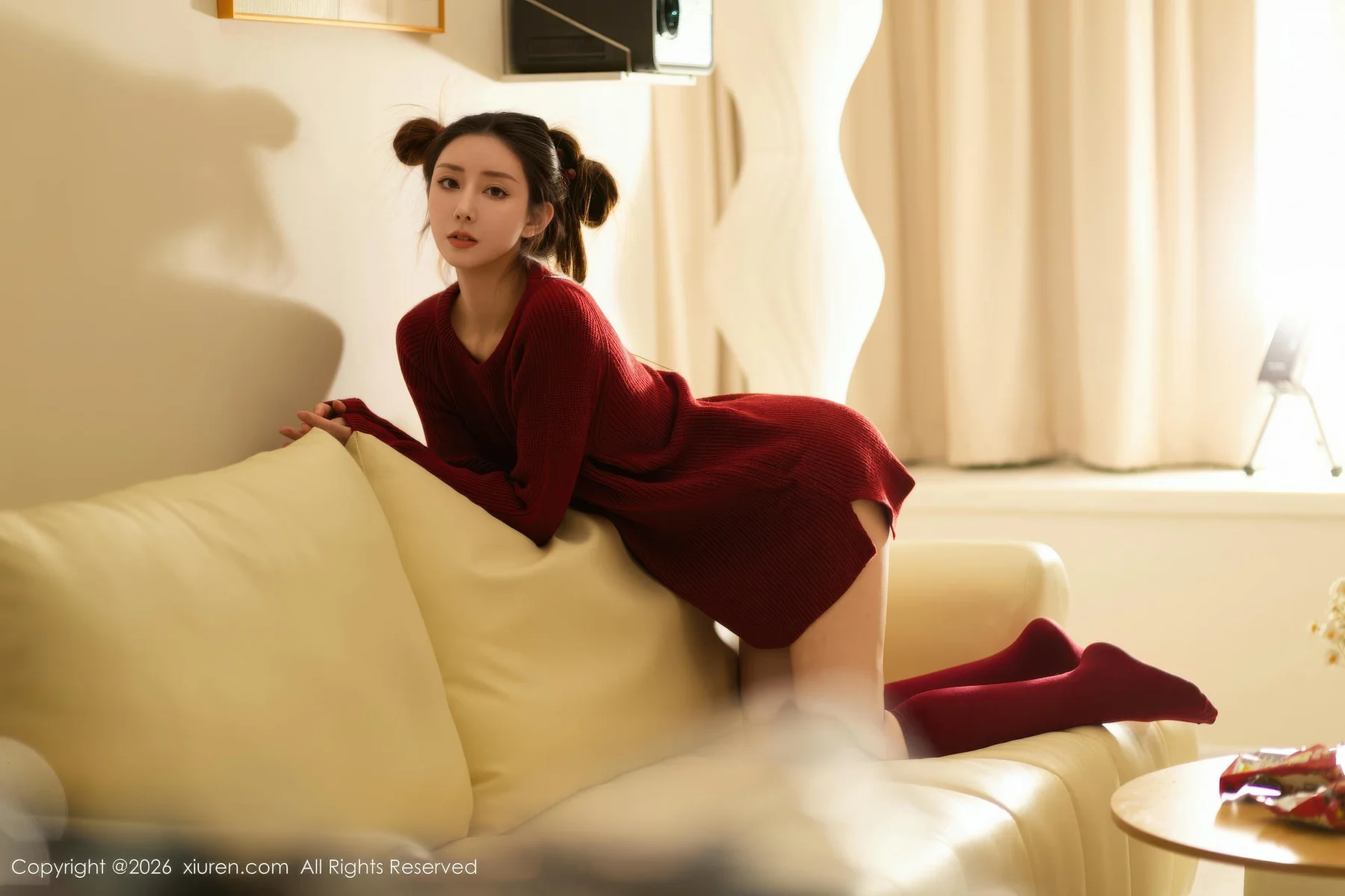 XiuRen 秀人 No.11198 悦兮 深色毛衣美腿丝袜 - 10