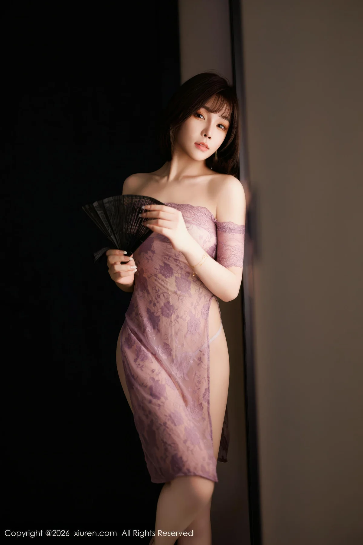 XiuRen 秀人 No.11199 莉芝荔枝 紫色情趣肉色丝袜 - 4