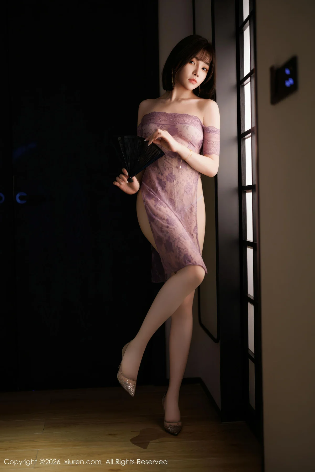 XiuRen 秀人 No.11199 莉芝荔枝 紫色情趣肉色丝袜 - 5