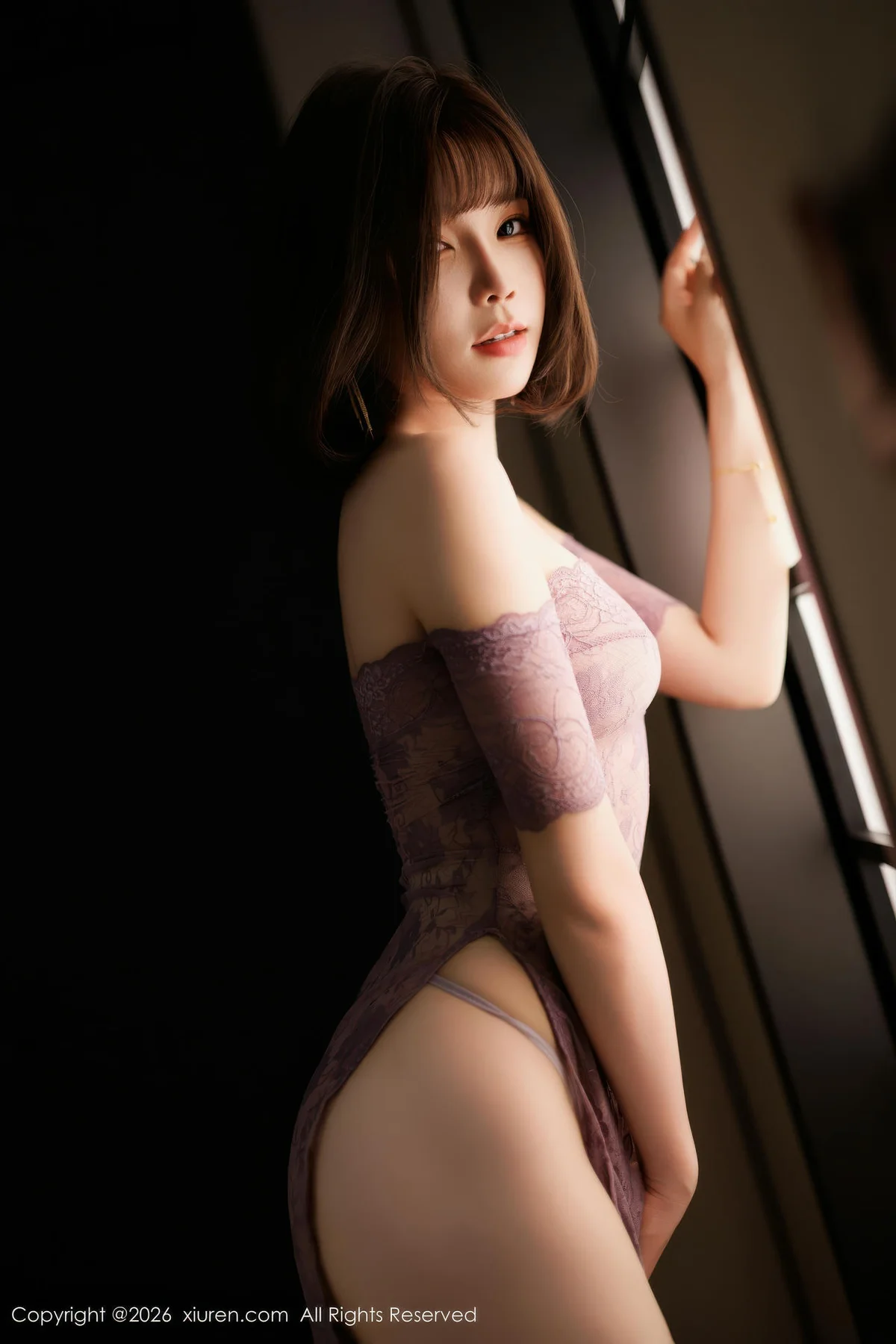 XiuRen 秀人 No.11199 莉芝荔枝 紫色情趣肉色丝袜 - 10