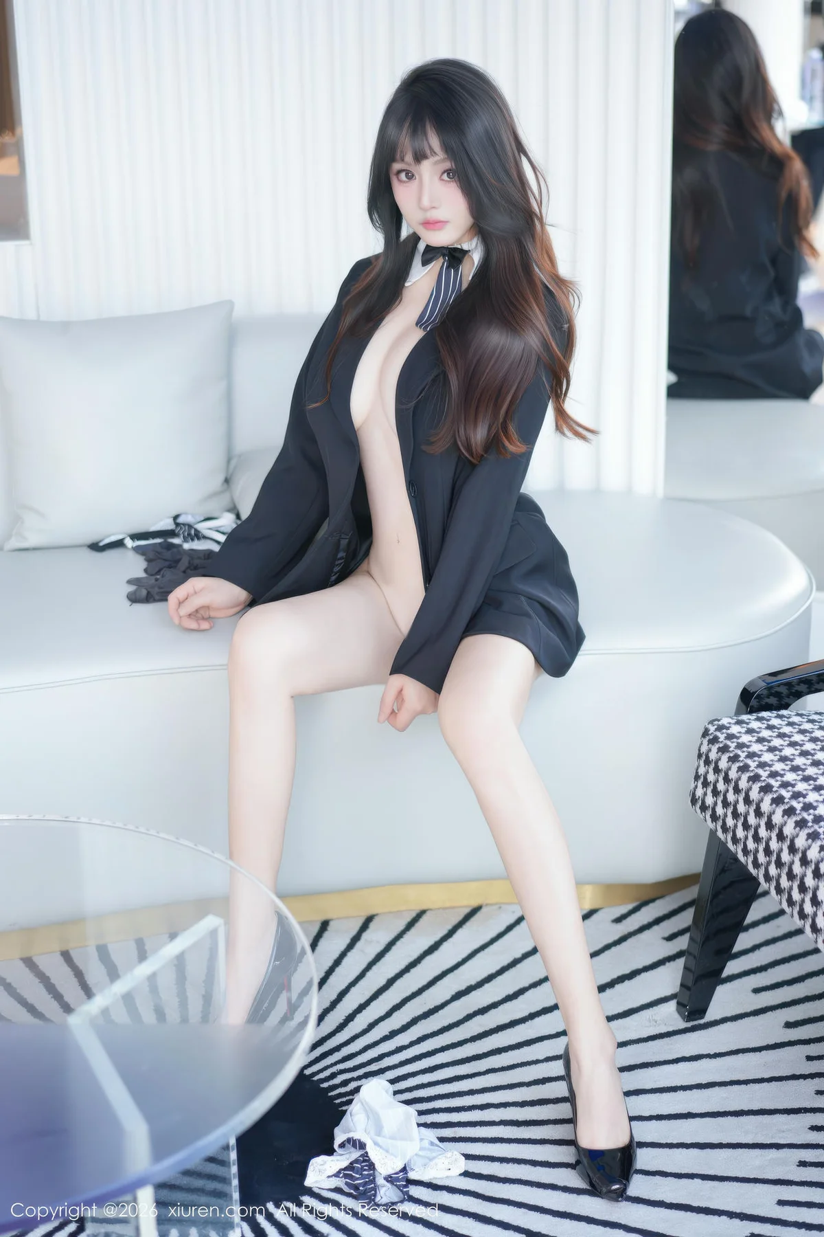 XiuRen 秀人 No.11203 沈南汐RuRu巨乳黑色西服 - 8