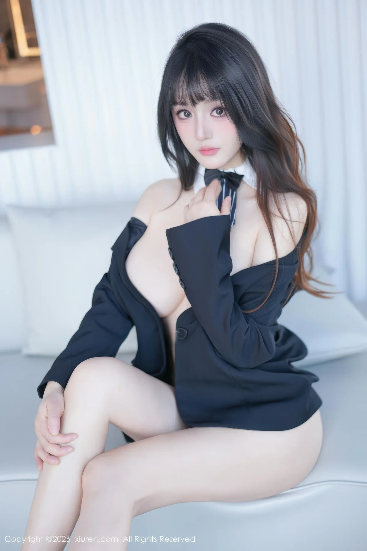 XiuRen 秀人 No.11203 沈南汐RuRu巨乳黑色西服 - 7