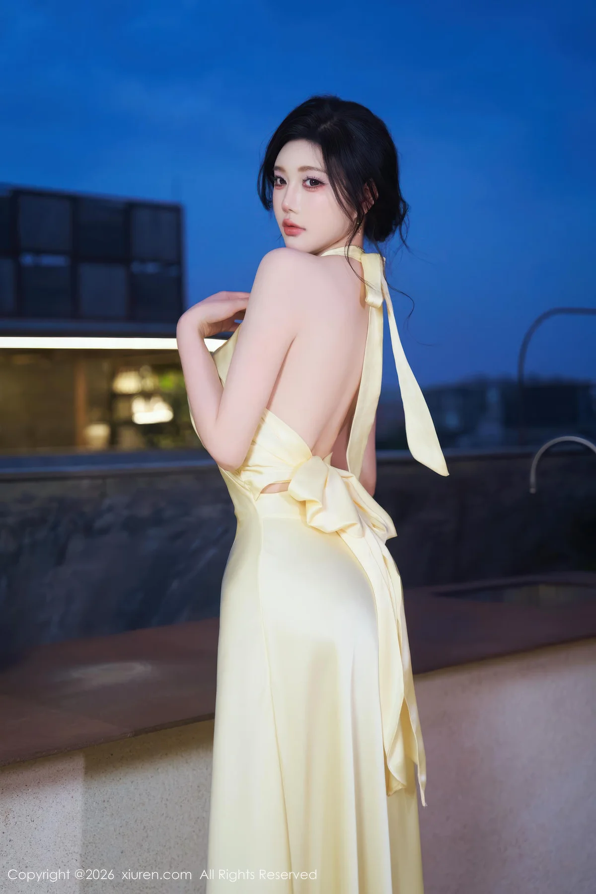 XiuRen 秀人 No.11206 杨晨晨黄色连衣短裙 - 3