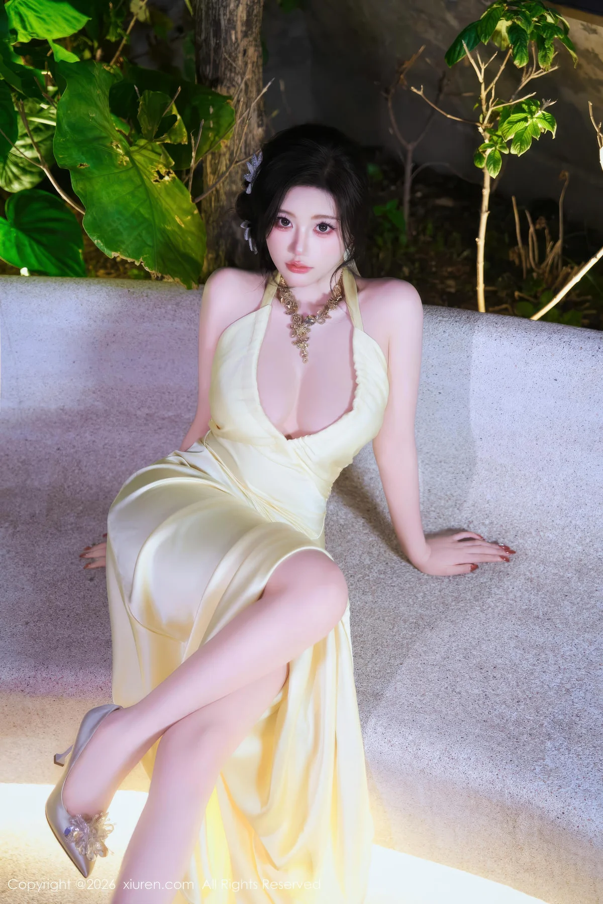 XiuRen 秀人 No.11206 杨晨晨黄色连衣短裙 - 4