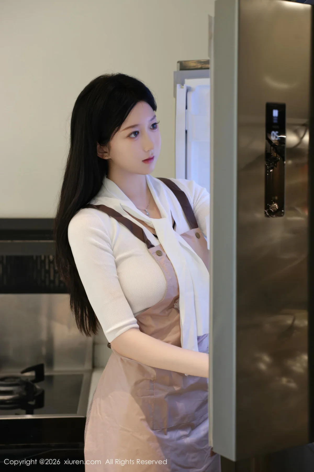 XiuRen 秀人 No.11207 奶思兔巨乳首套写真紫色包臀裙 - 5