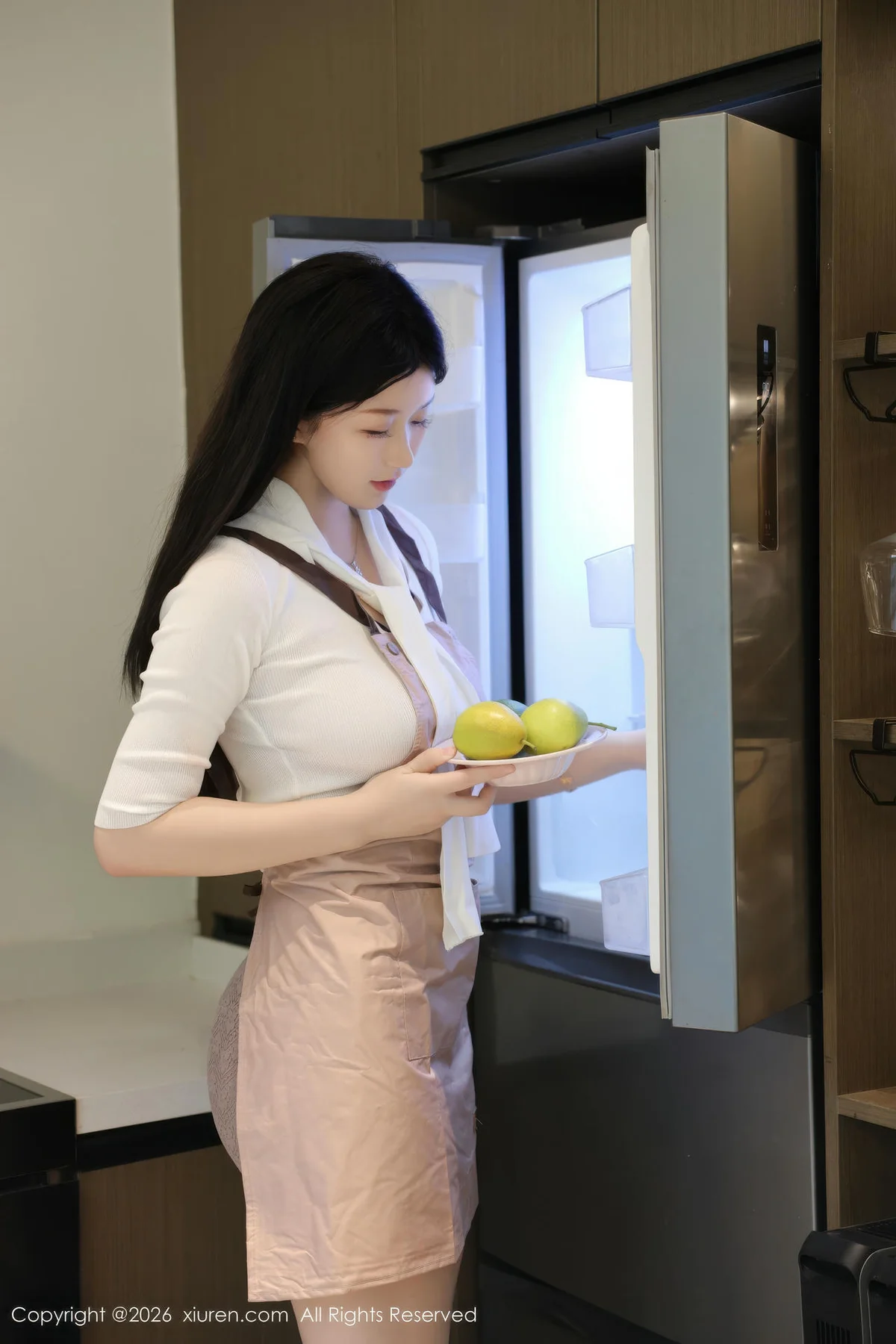 XiuRen 秀人 No.11207 奶思兔巨乳首套写真紫色包臀裙 - 9