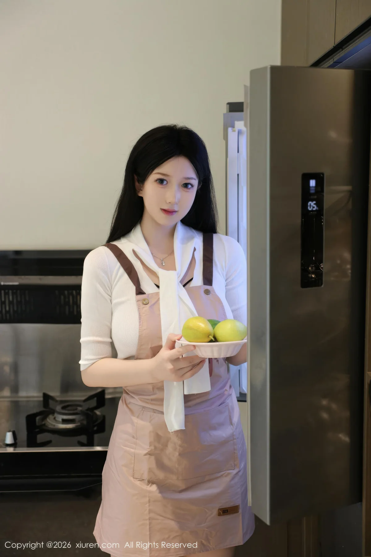 XiuRen 秀人 No.11207 奶思兔巨乳首套写真紫色包臀裙 - 1