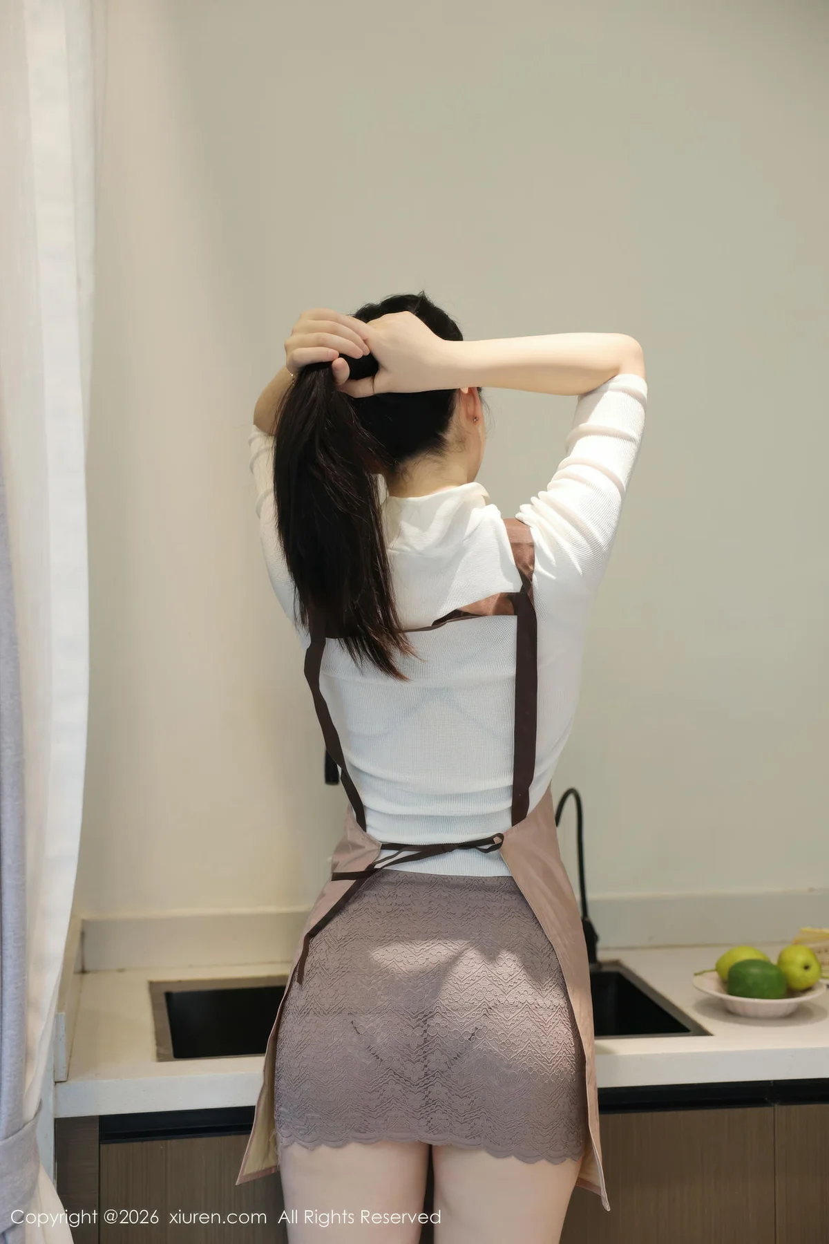 XiuRen 秀人 No.11207 奶思兔巨乳首套写真紫色包臀裙 - 9