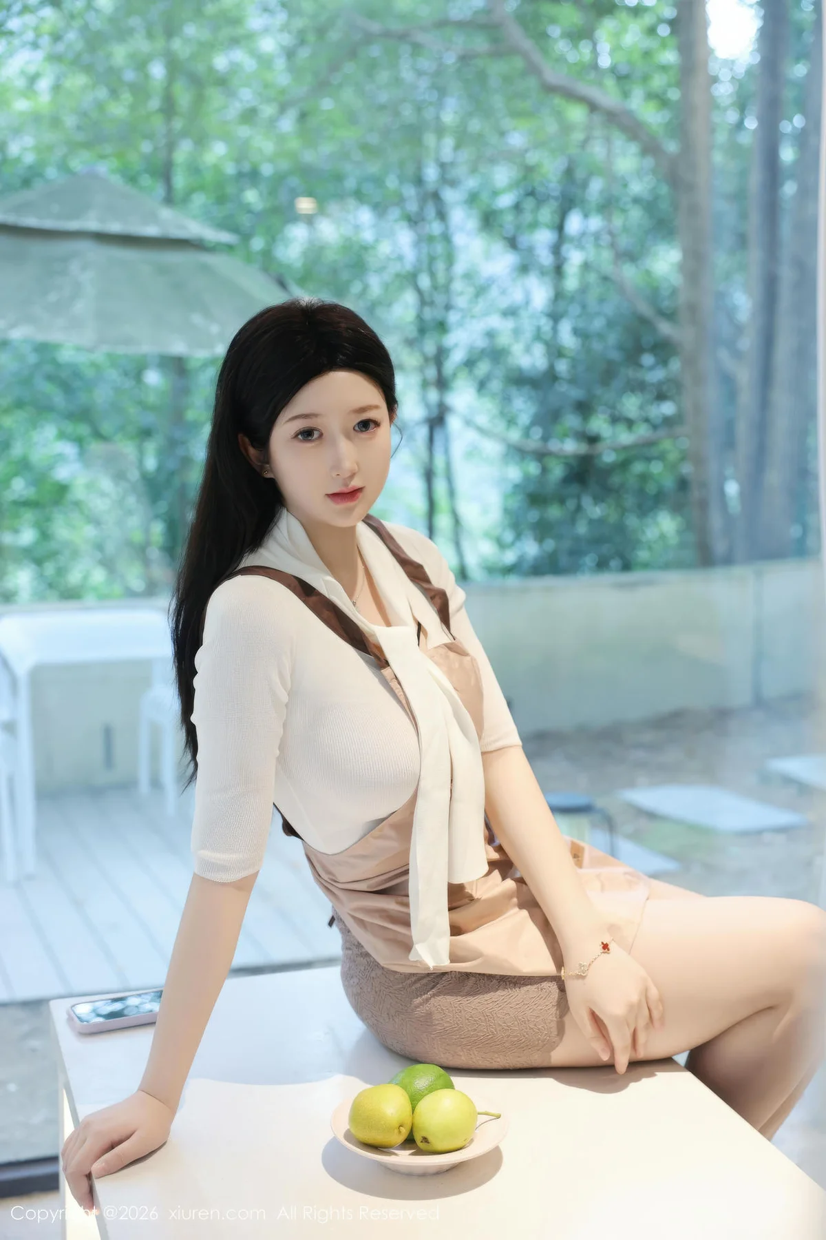 XiuRen 秀人 No.11207 奶思兔巨乳首套写真紫色包臀裙 - 10