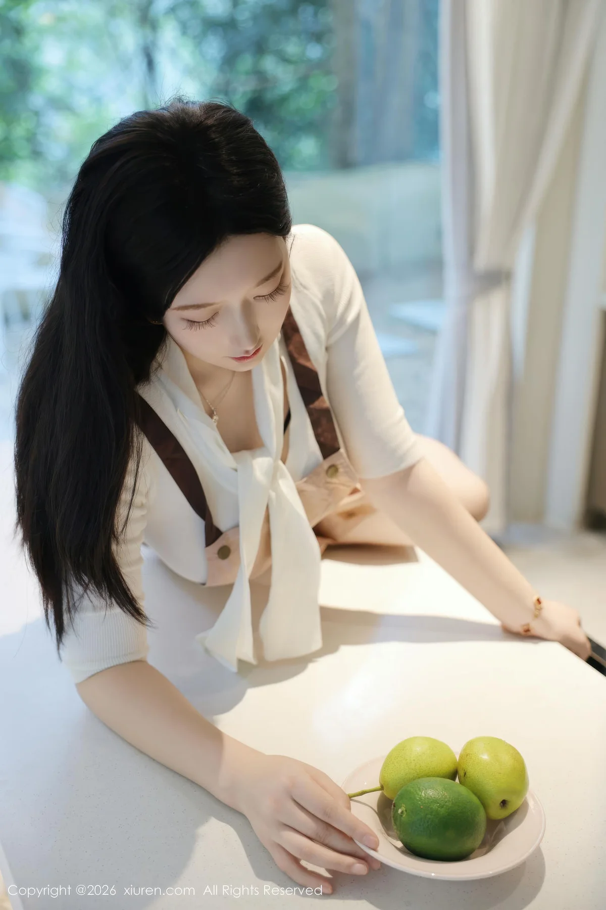 XiuRen 秀人 No.11207 奶思兔巨乳首套写真紫色包臀裙 - 6