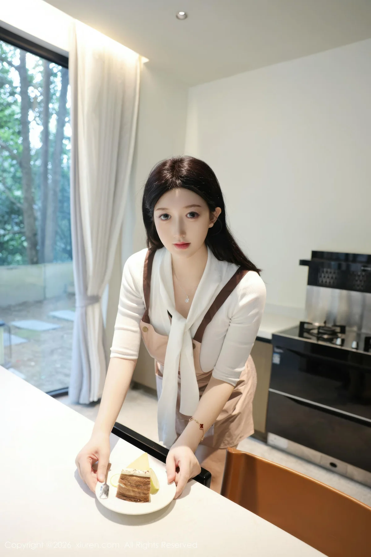 XiuRen 秀人 No.11207 奶思兔巨乳首套写真紫色包臀裙 - 10