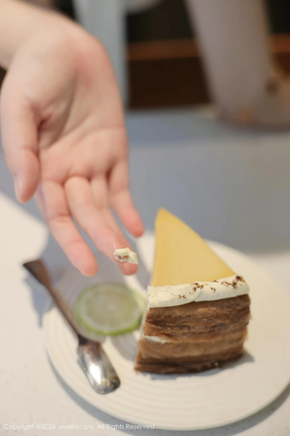 XiuRen 秀人 No.11207 奶思兔巨乳首套写真紫色包臀裙 - 1