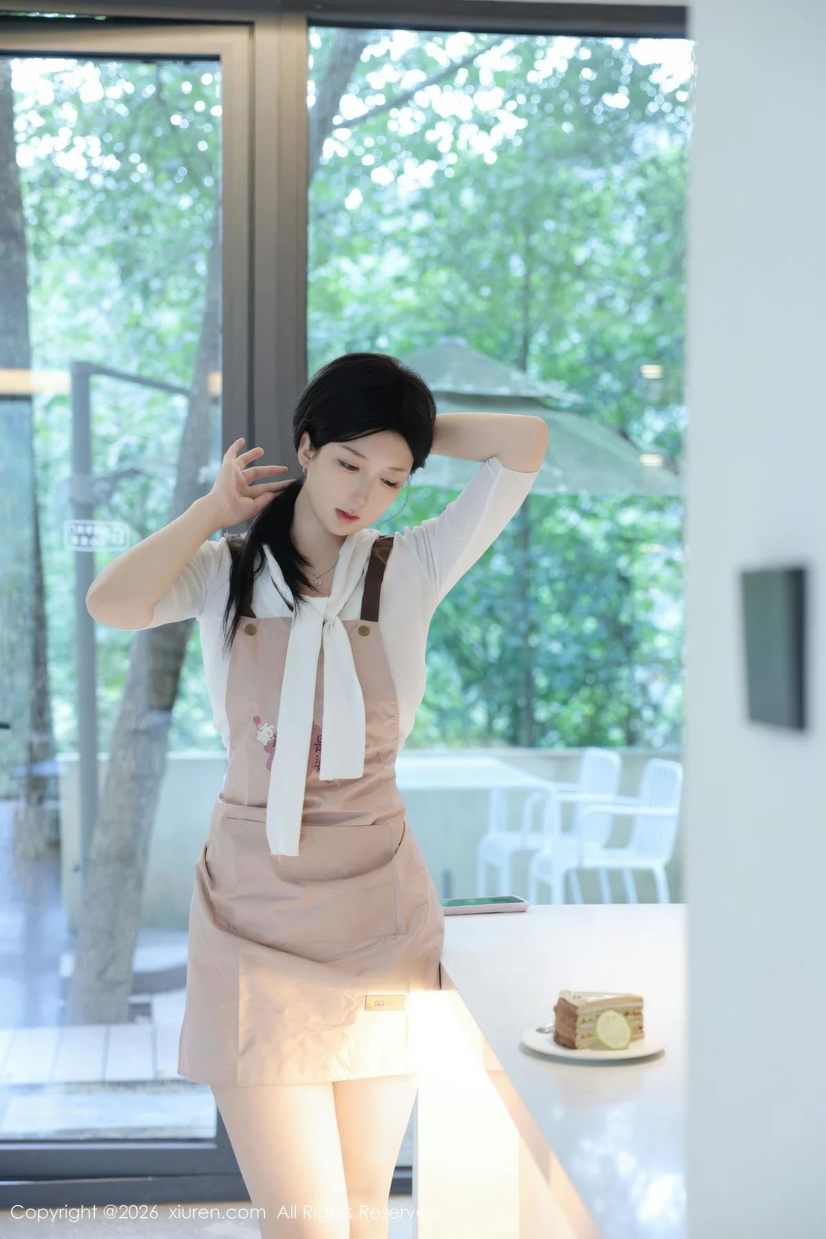 XiuRen 秀人 No.11207 奶思兔巨乳首套写真紫色包臀裙 - 5