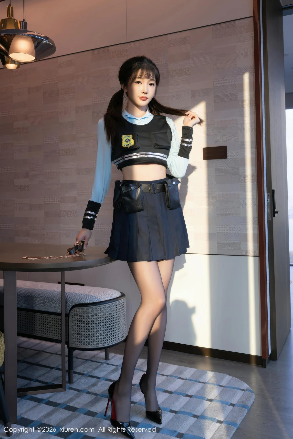 XiuRen 秀人 No.11209 陆萱萱蓝色制服诱惑 - 1