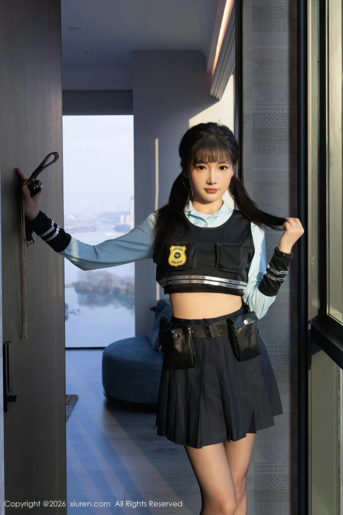 XiuRen 秀人 No.11209 陆萱萱蓝色制服诱惑 - 2