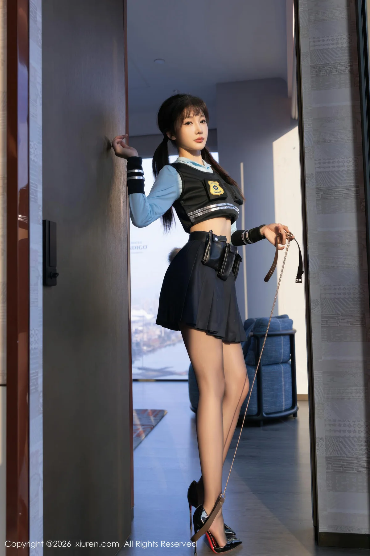 XiuRen 秀人 No.11209 陆萱萱蓝色制服诱惑 - 5