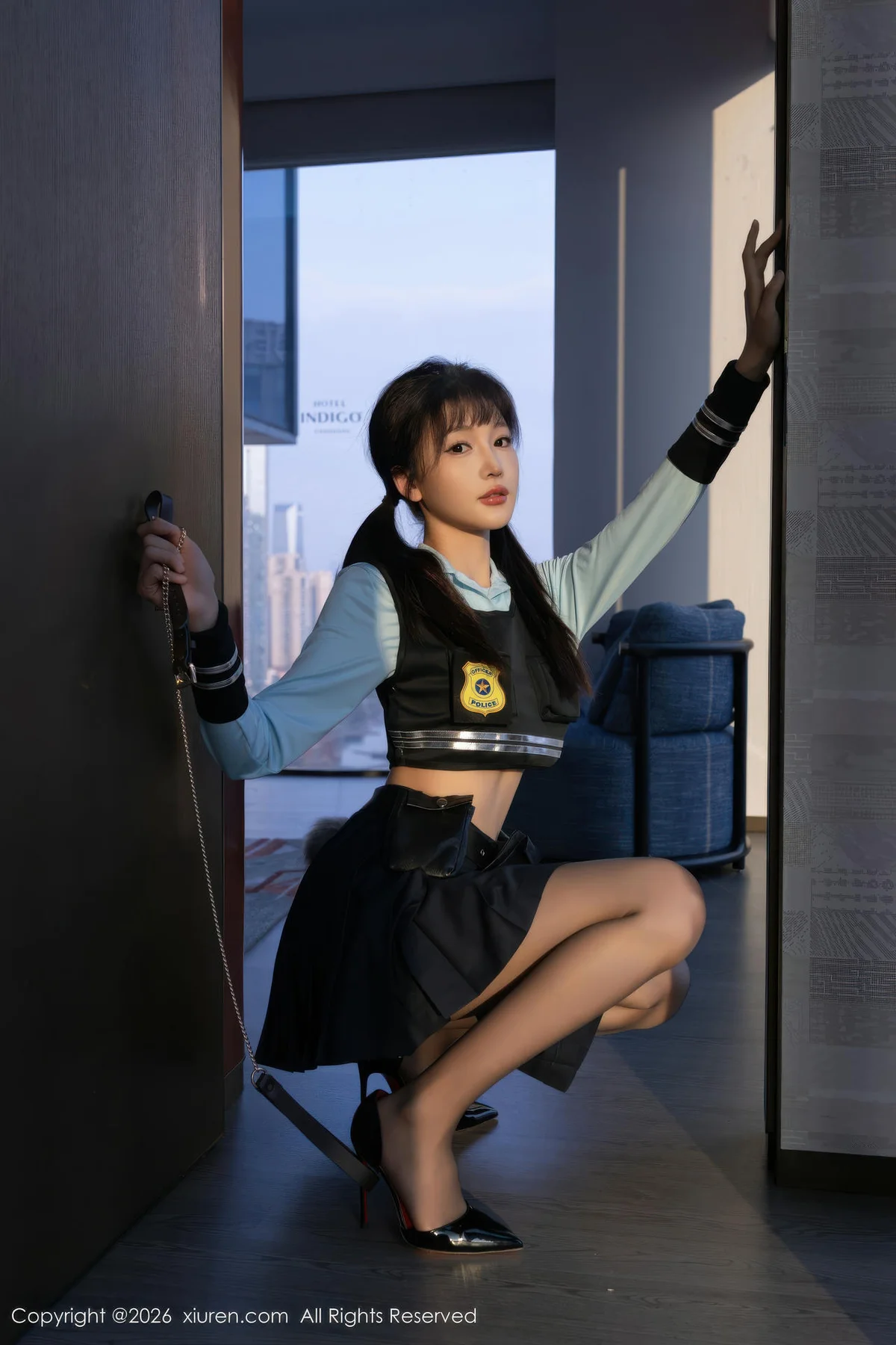 XiuRen 秀人 No.11209 陆萱萱蓝色制服诱惑 - 6