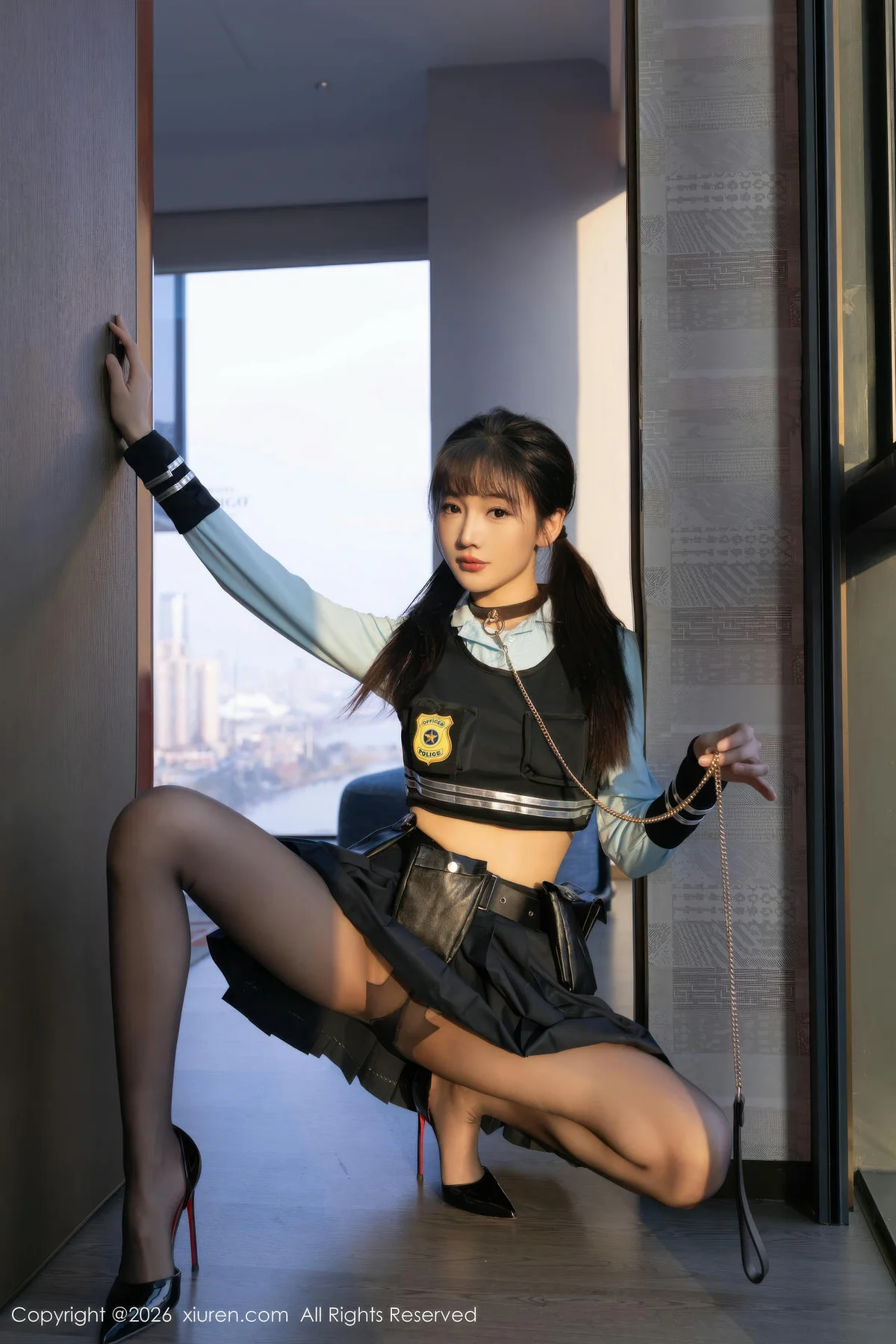 XiuRen 秀人 No.11209 陆萱萱蓝色制服诱惑 - 2