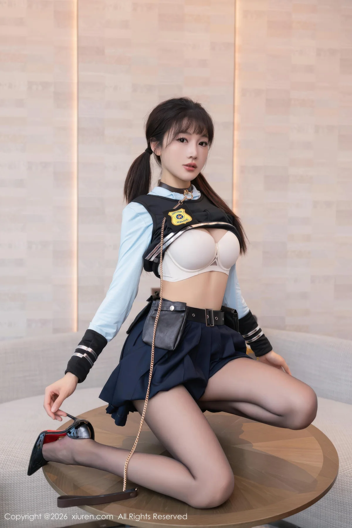 XiuRen 秀人 No.11209 陆萱萱蓝色制服诱惑 - 1