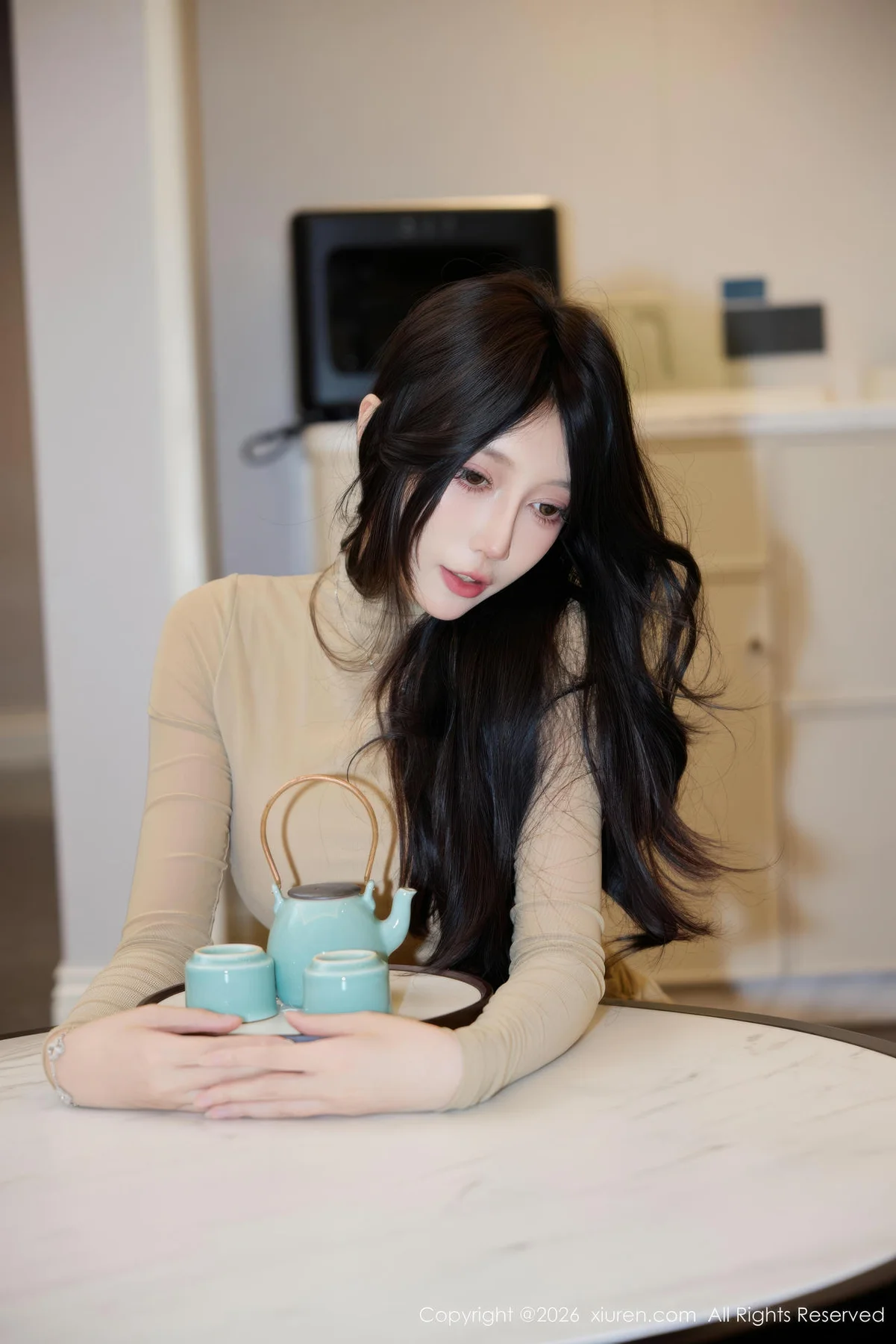 XiuRen 秀人 No.11221 玥儿玥er黄色内衣灰丝 - 9