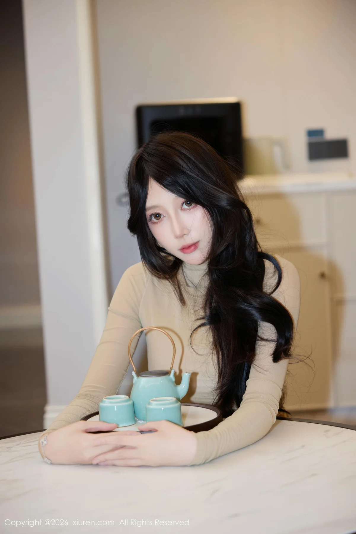 XiuRen 秀人 No.11221 玥儿玥er黄色内衣灰丝 - 10