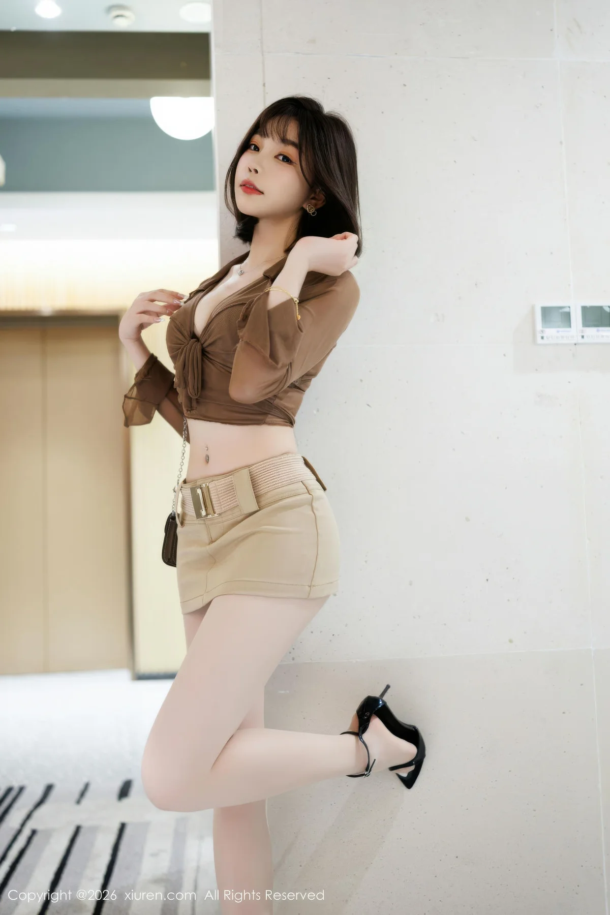 XiuRen 秀人 No.11225 莉芝荔枝深色内衣白丝 - 6