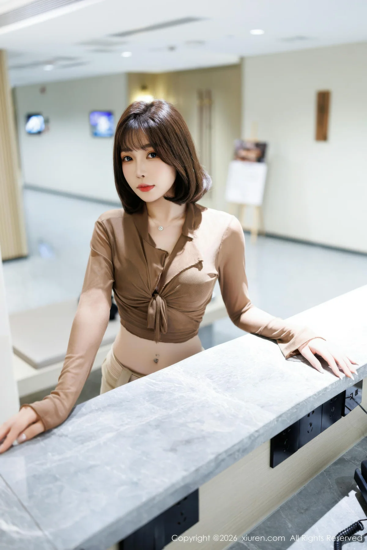 XiuRen 秀人 No.11225 莉芝荔枝深色内衣白丝 - 3