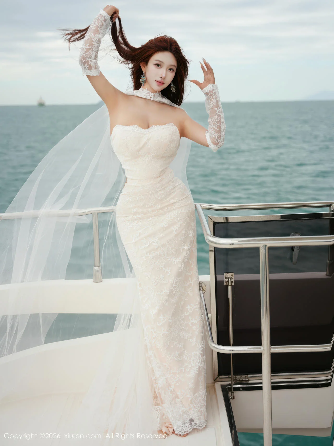 XiuRen 秀人 No.11243 金允希Yuki 白色婚纱迷人丰腴 - 1