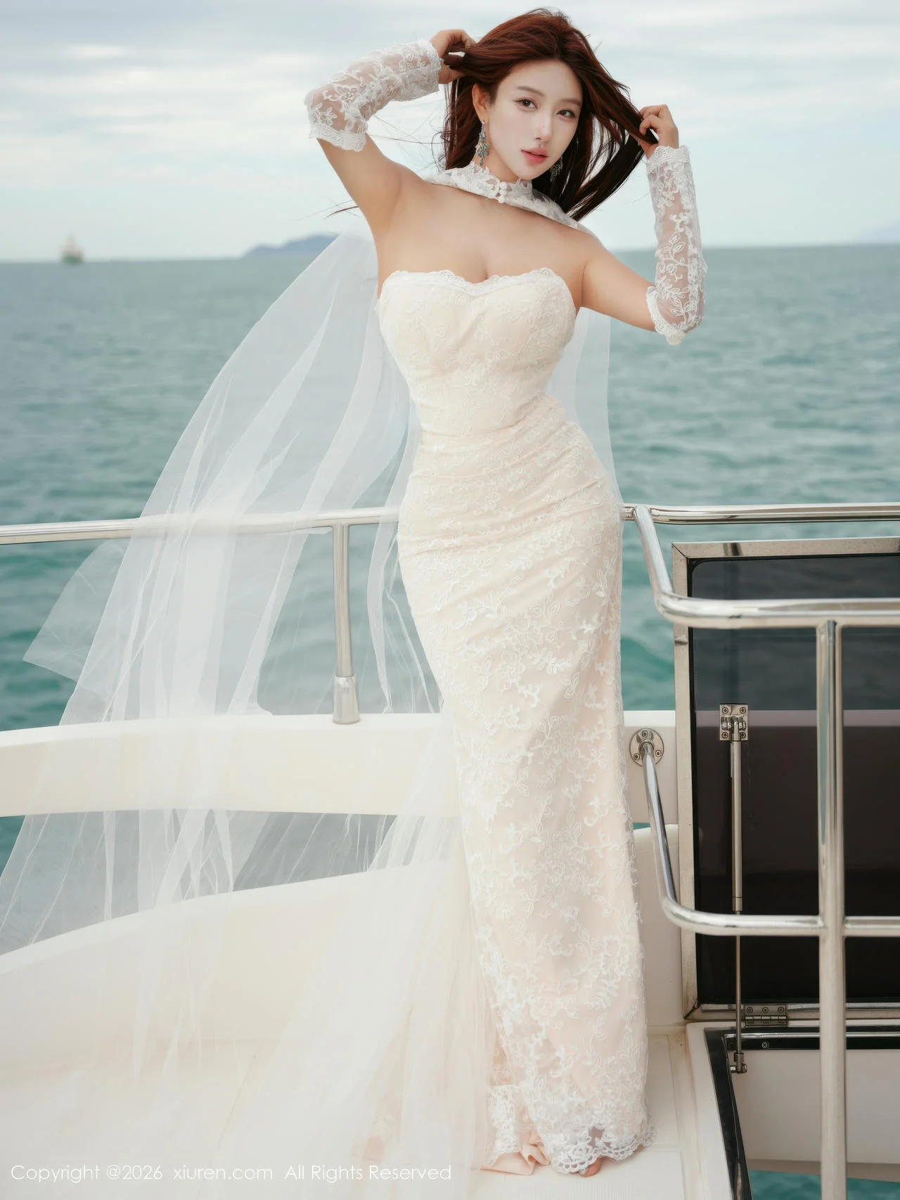 XiuRen 秀人 No.11243 金允希Yuki 白色婚纱迷人丰腴 - 2