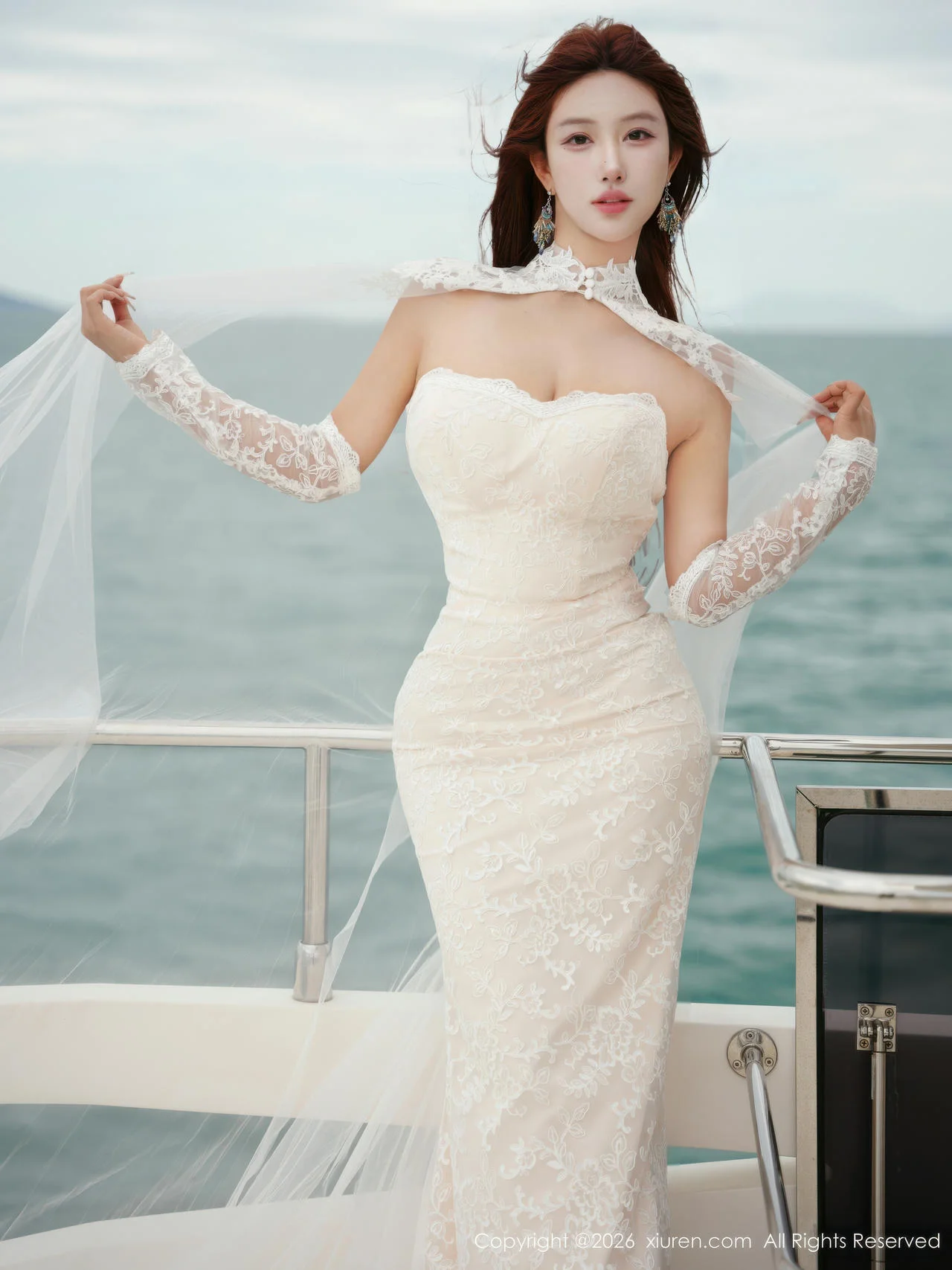 XiuRen 秀人 No.11243 金允希Yuki 白色婚纱迷人丰腴 - 4