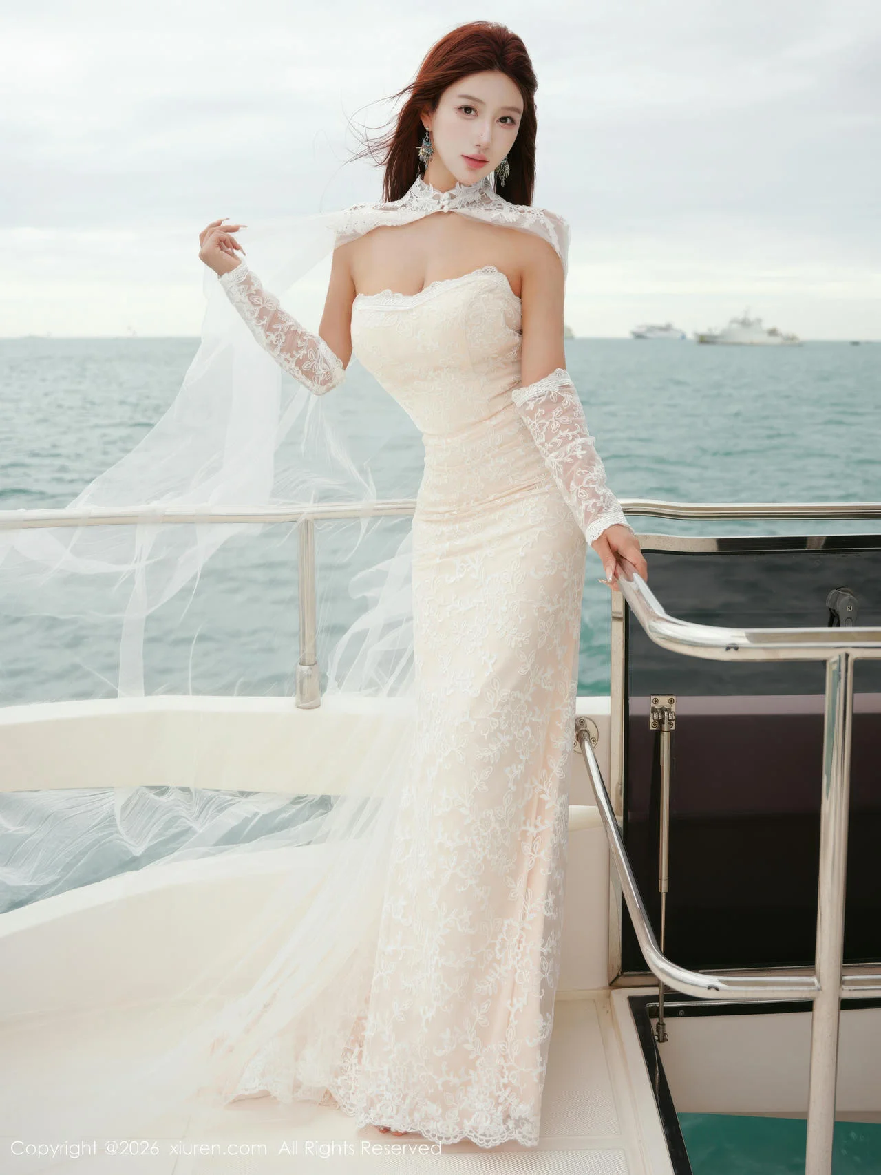 XiuRen 秀人 No.11243 金允希Yuki 白色婚纱迷人丰腴 - 8