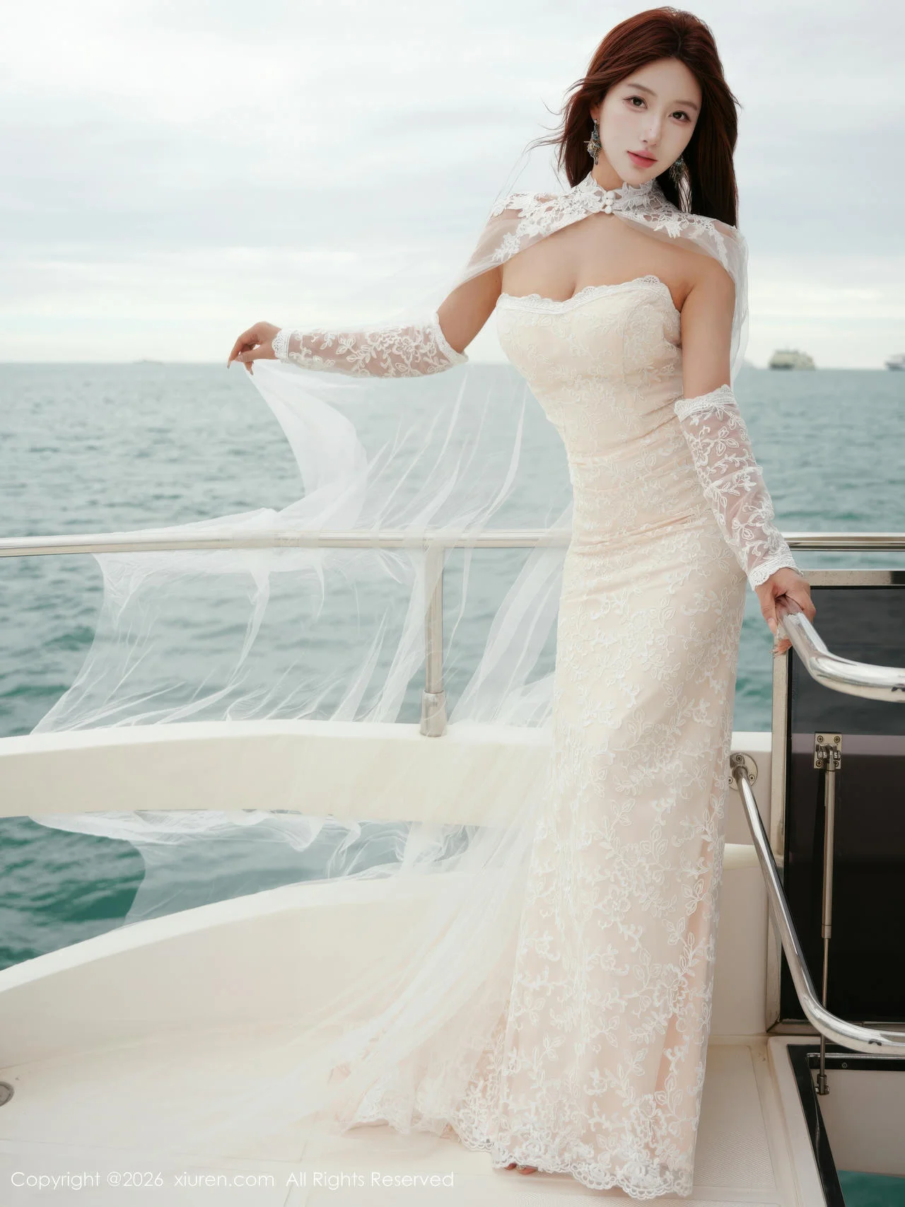 XiuRen 秀人 No.11243 金允希Yuki 白色婚纱迷人丰腴 - 9