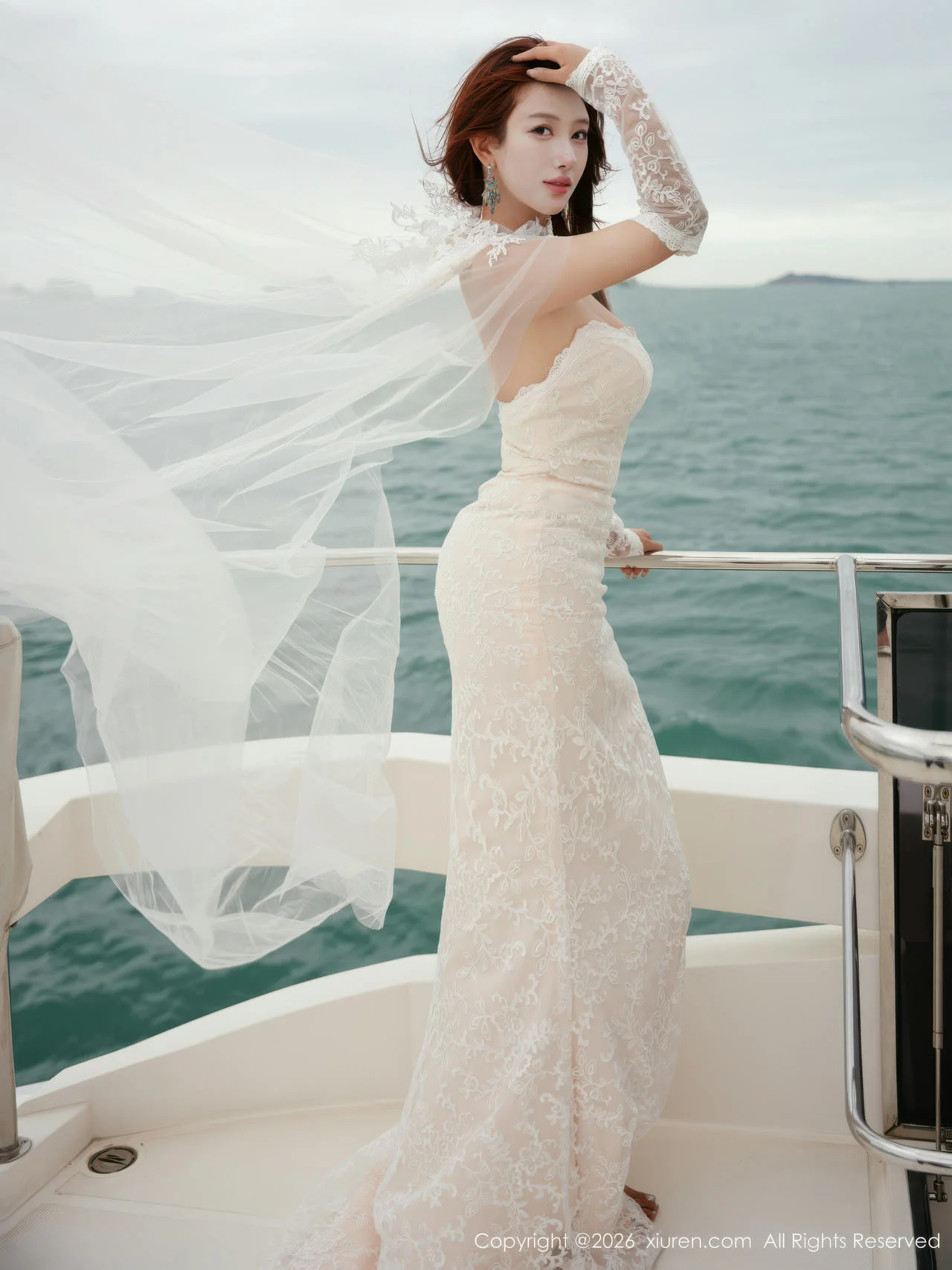 XiuRen 秀人 No.11243 金允希Yuki 白色婚纱迷人丰腴 - 3