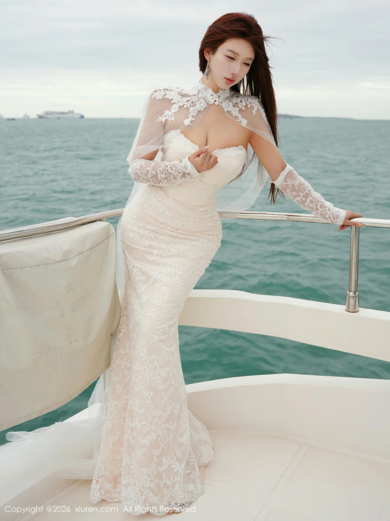 XiuRen 秀人 No.11243 金允希Yuki 白色婚纱迷人丰腴 - 7