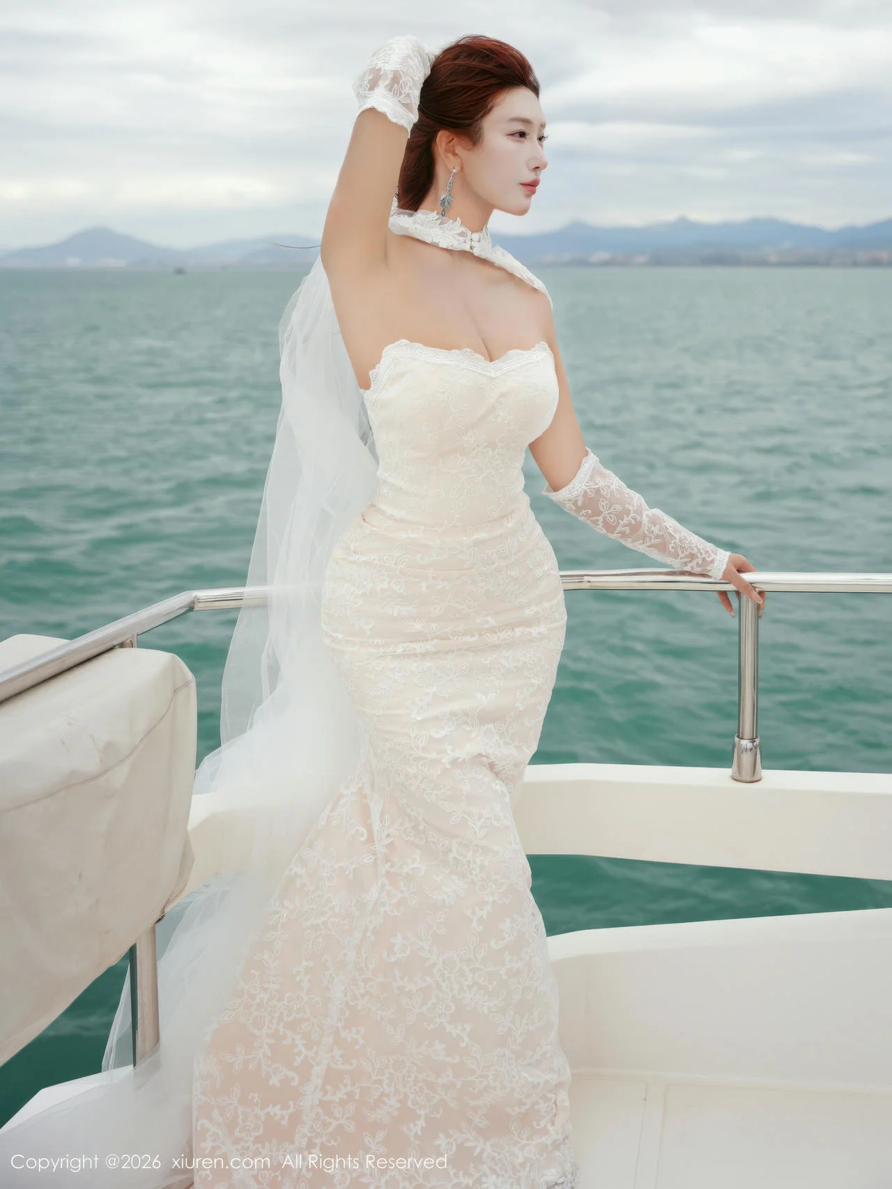 XiuRen 秀人 No.11243 金允希Yuki 白色婚纱迷人丰腴 - 9