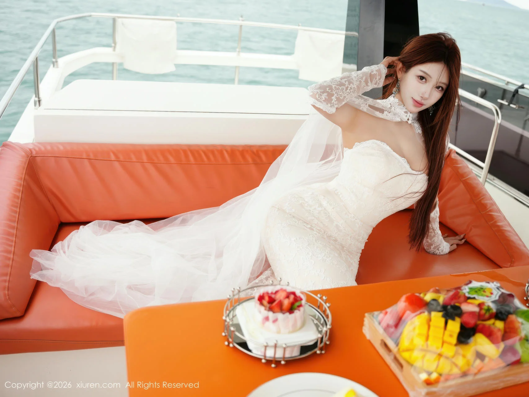 XiuRen 秀人 No.11243 金允希Yuki 白色婚纱迷人丰腴 - 2