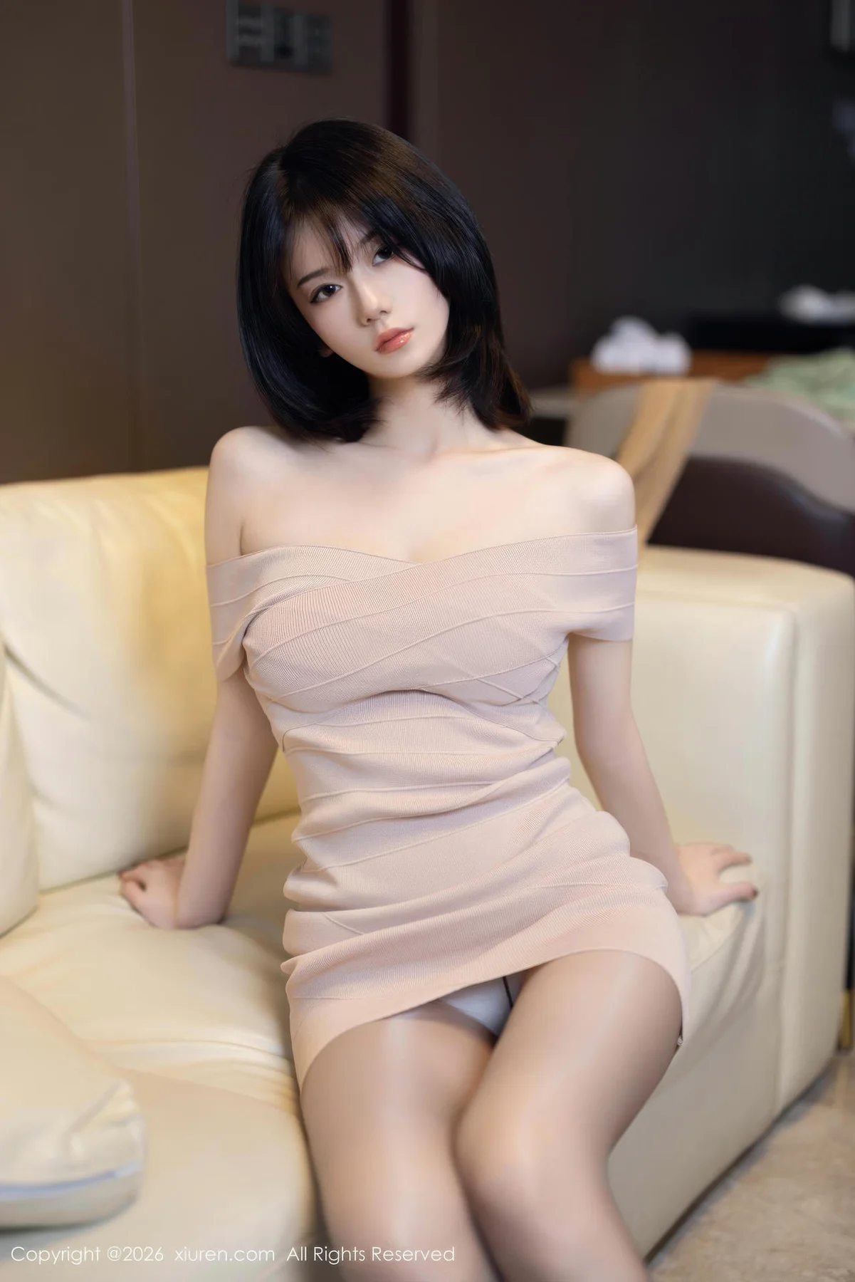 XiuRen 秀人 No.11244 凌七七短发少女连衣短裙 - 4