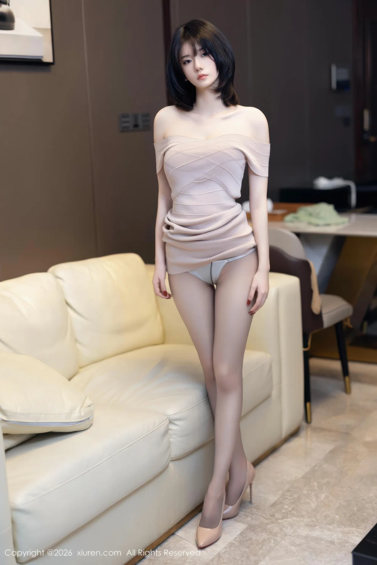 XiuRen 秀人 No.11244 凌七七短发少女连衣短裙 - 4