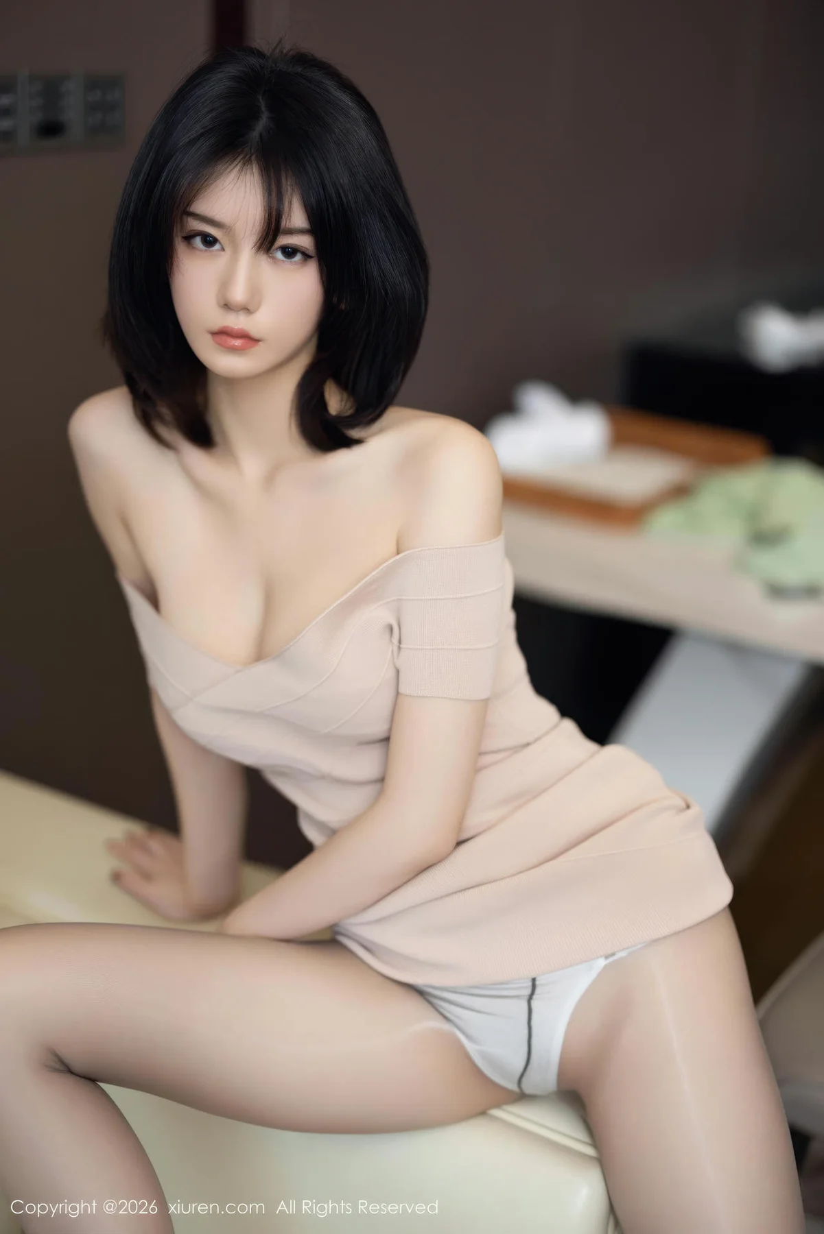 XiuRen 秀人 No.11244 凌七七短发少女连衣短裙 - 8