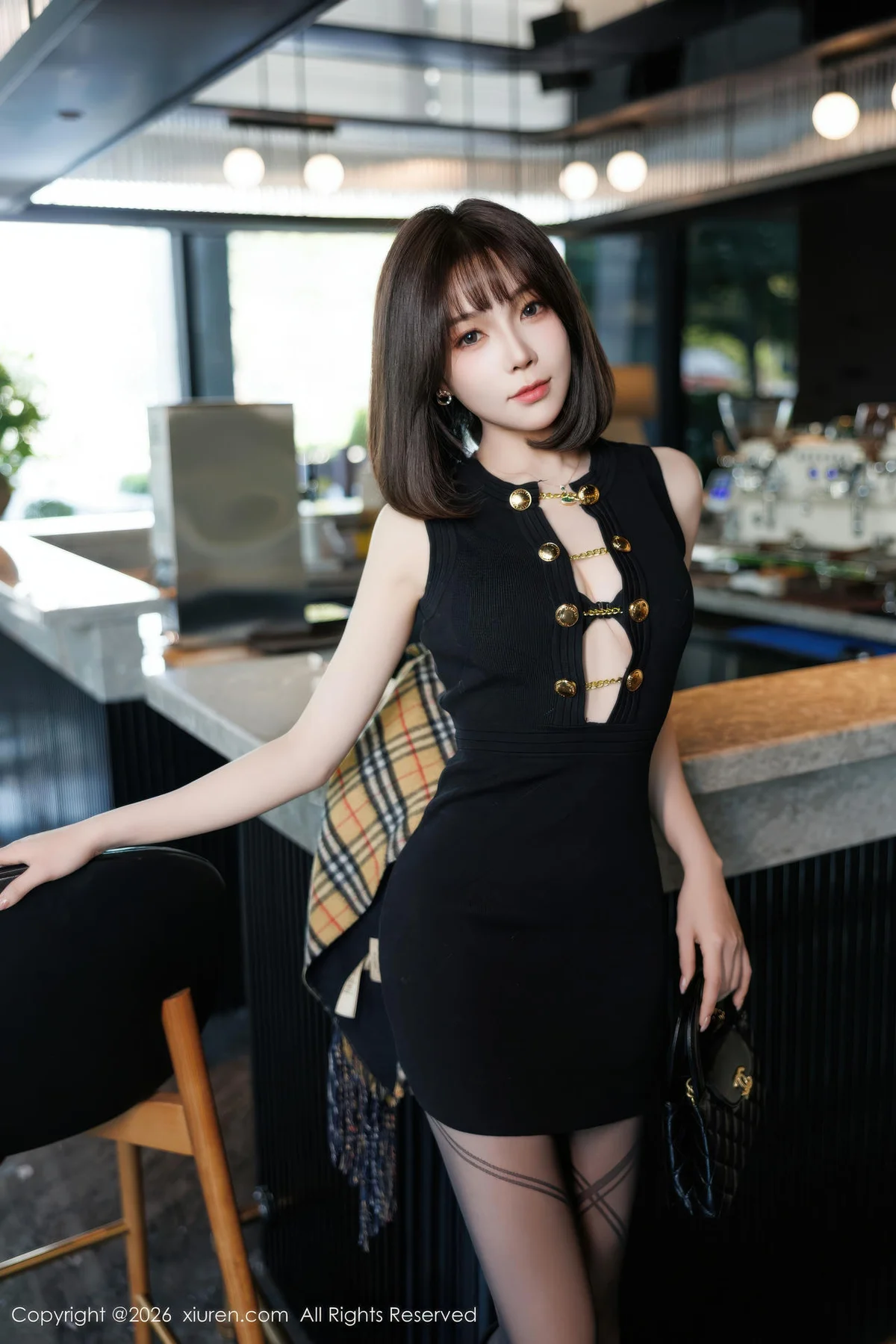 XiuRen 秀人 No.11252 莉芝荔枝 黑色连衣短裙 - 6