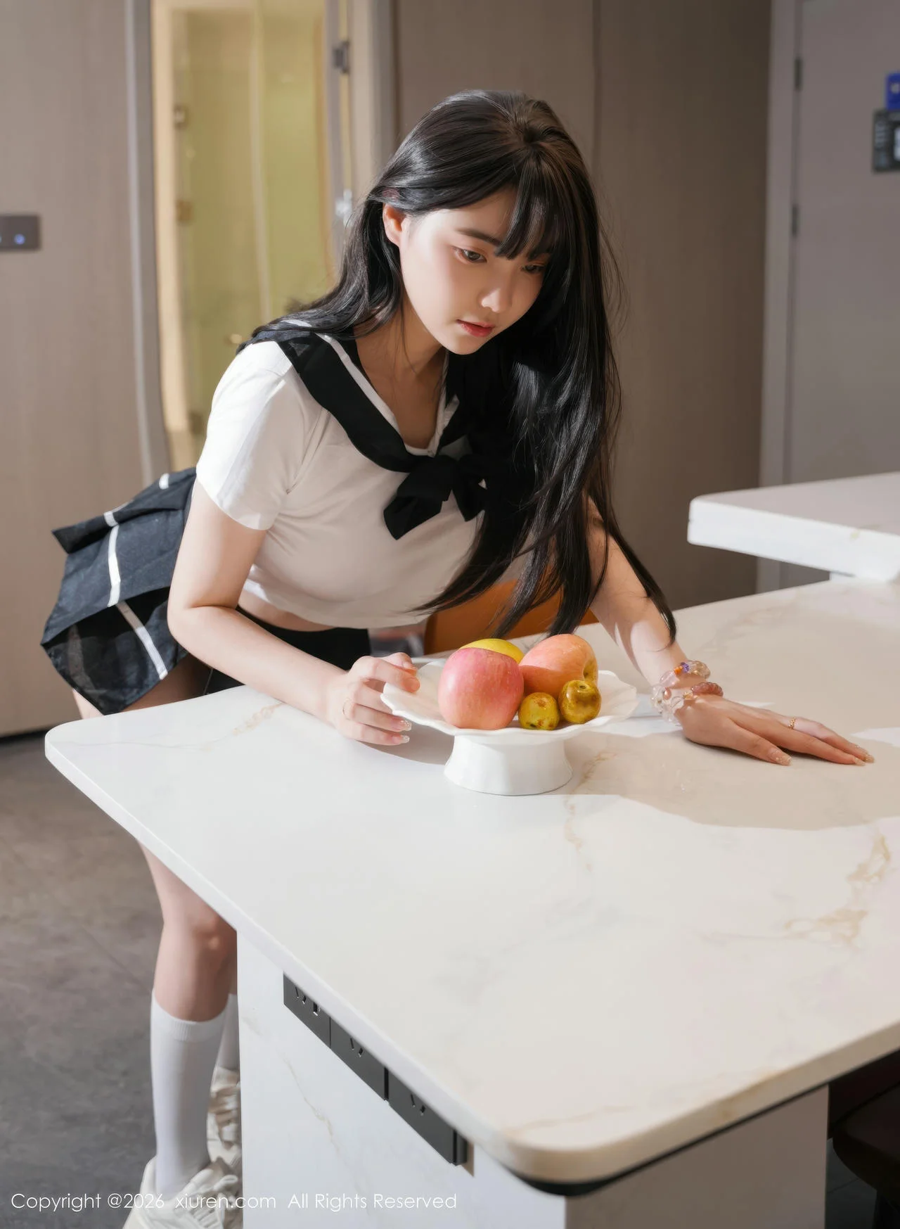 XiuRen 秀人 No.11256 软情 清纯少女黑色短裙 - 5