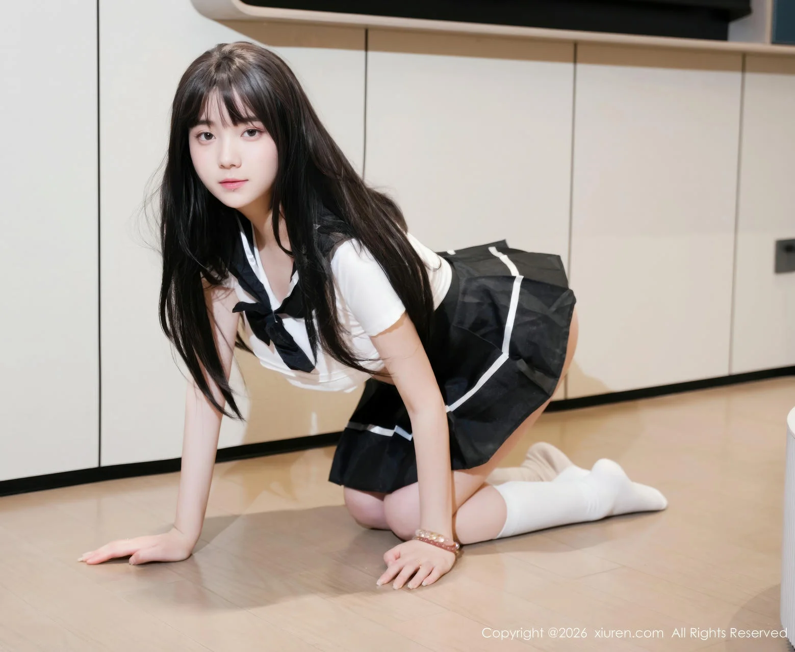 XiuRen 秀人 No.11256 软情 清纯少女黑色短裙 - 10