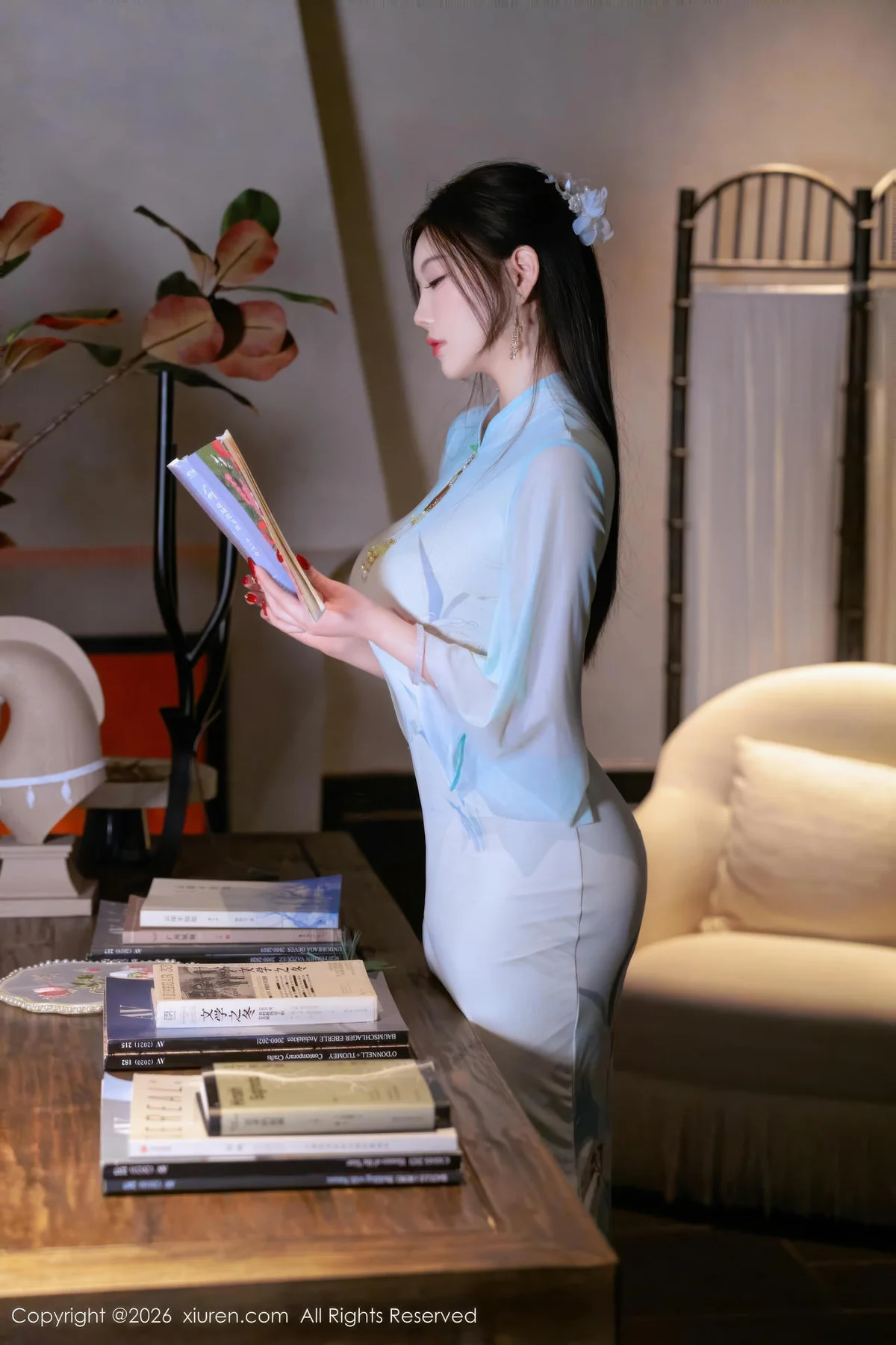 XiuRen 秀人 No.11258 杨晨晨 蓝色古风服饰 - 4