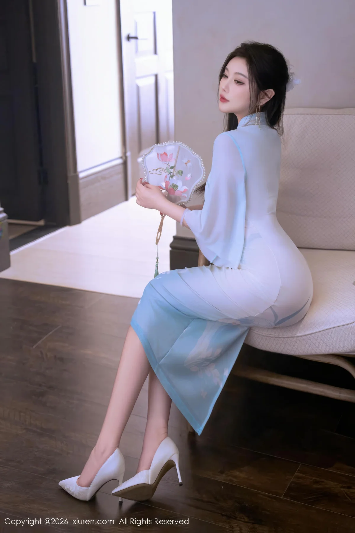 XiuRen 秀人 No.11258 杨晨晨 蓝色古风服饰 - 5