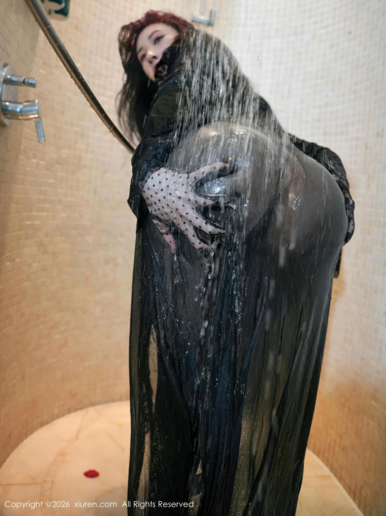 XiuRen 秀人 No.11263 夏冰冰 透视翘臀黑丝诱惑 - 1