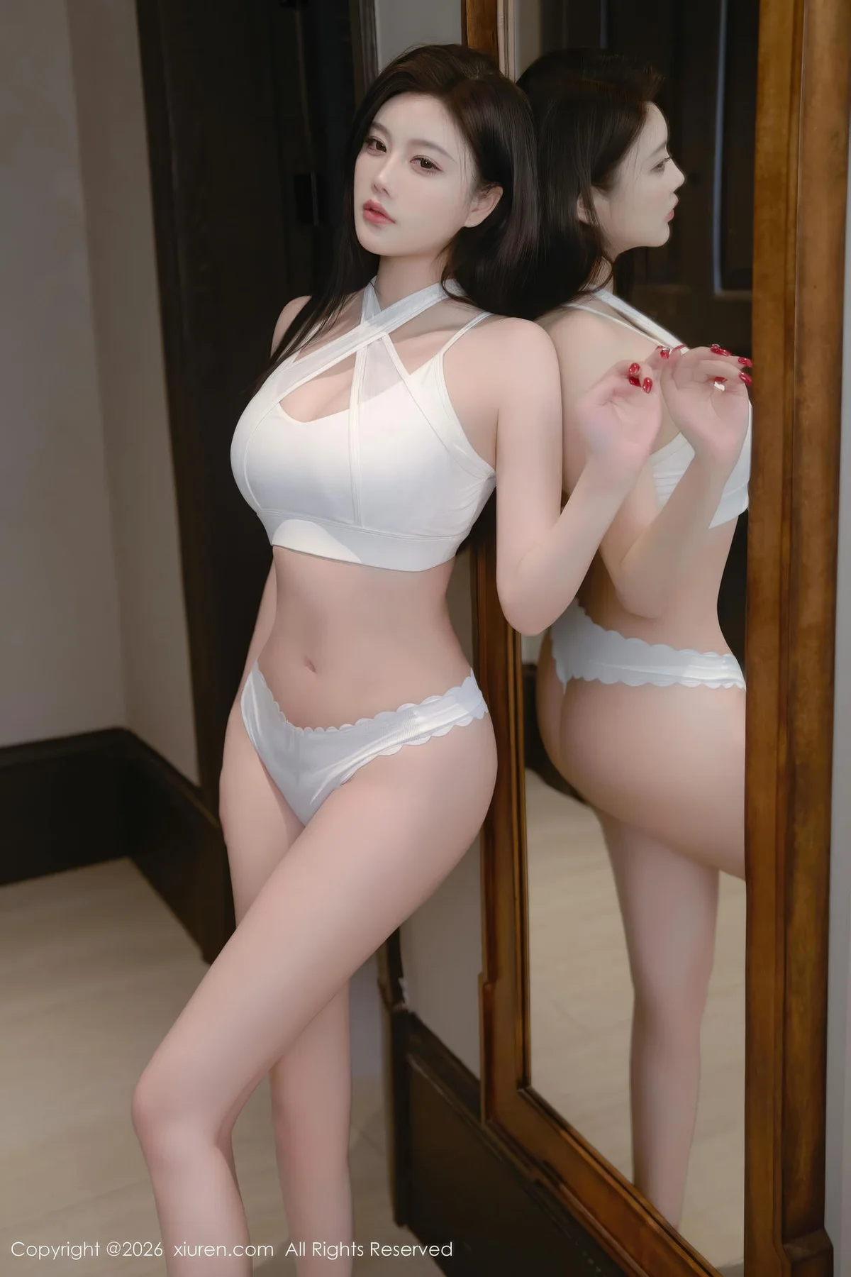 XiuRen 秀人 No.11287 杨晨晨白色情趣服饰灰丝 - 10